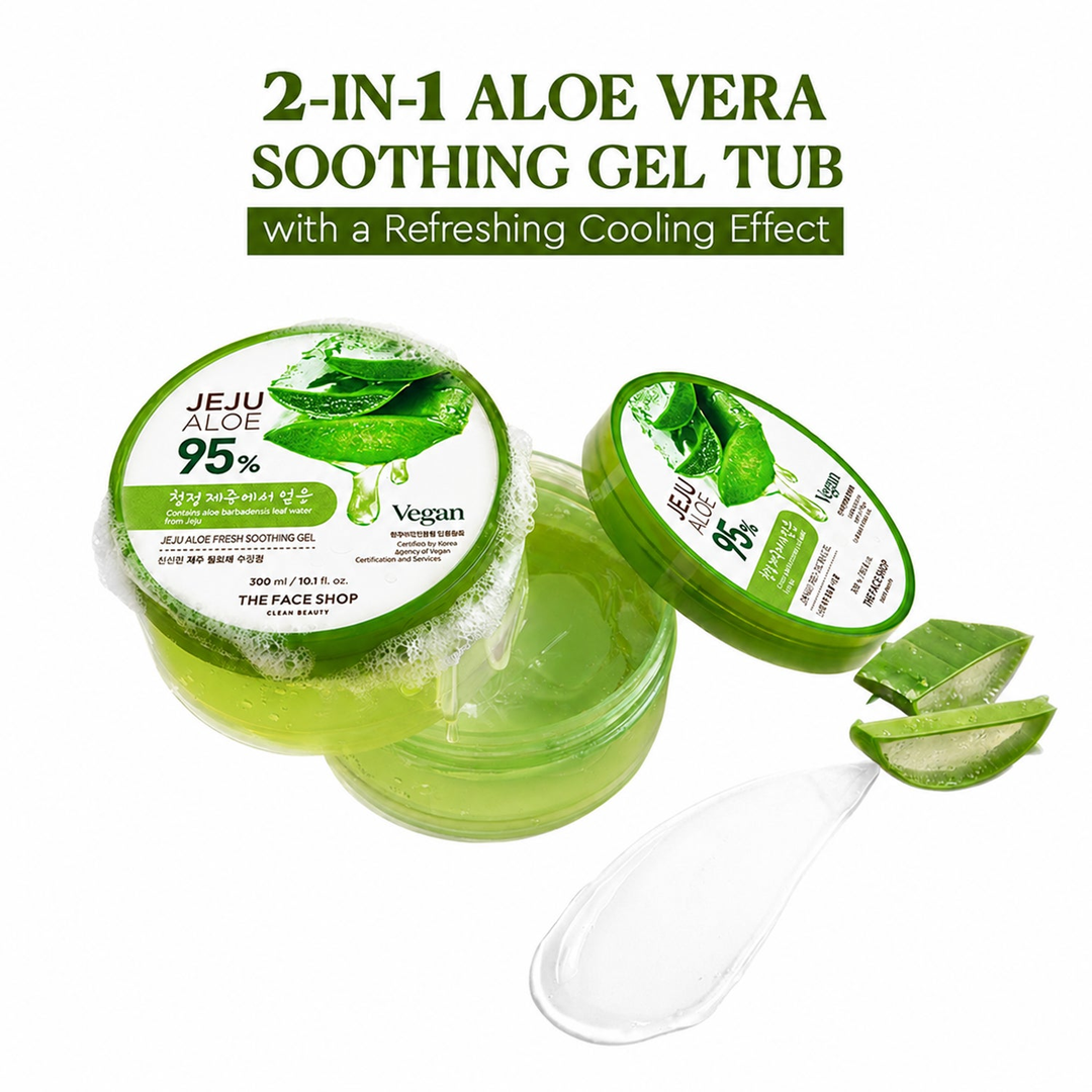 THE FACE SHOP Fresh Jeju Aloe 95% Soothing Gel