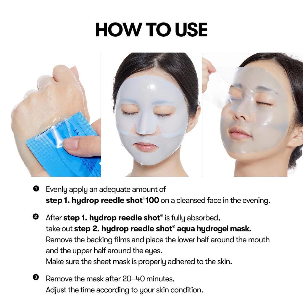 VT Cosmetics Hydrop Reedle Shot 100hL 2 Step Hydrogel Mask