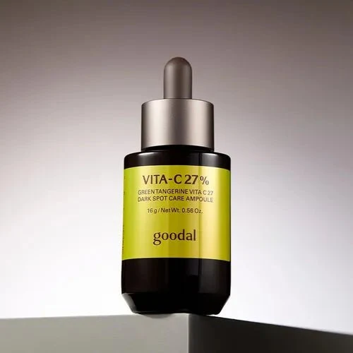 GOODAL Green Tangerine Vita C27 Dark Spot Care Ampoule 16g - studio product shot