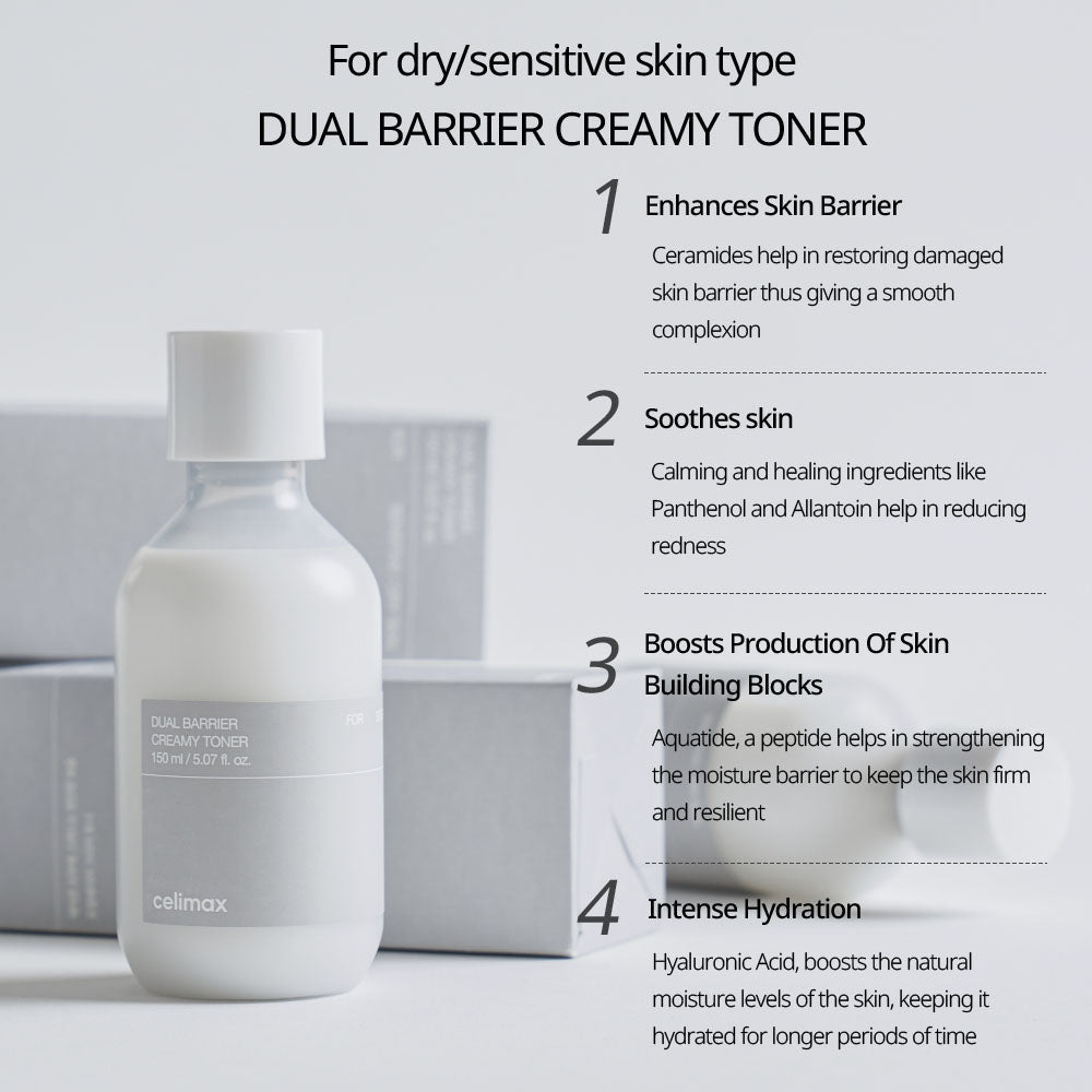 celimax Dual Barrier Creamy Toner