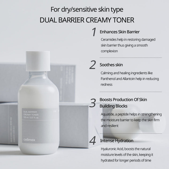celimax Dual Barrier Creamy Toner