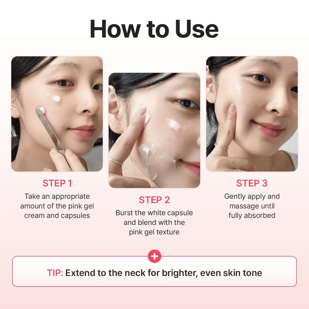 CENTELLIAN24 Madeca Mela Capture Ampoule Capsule Cream how to use three steps