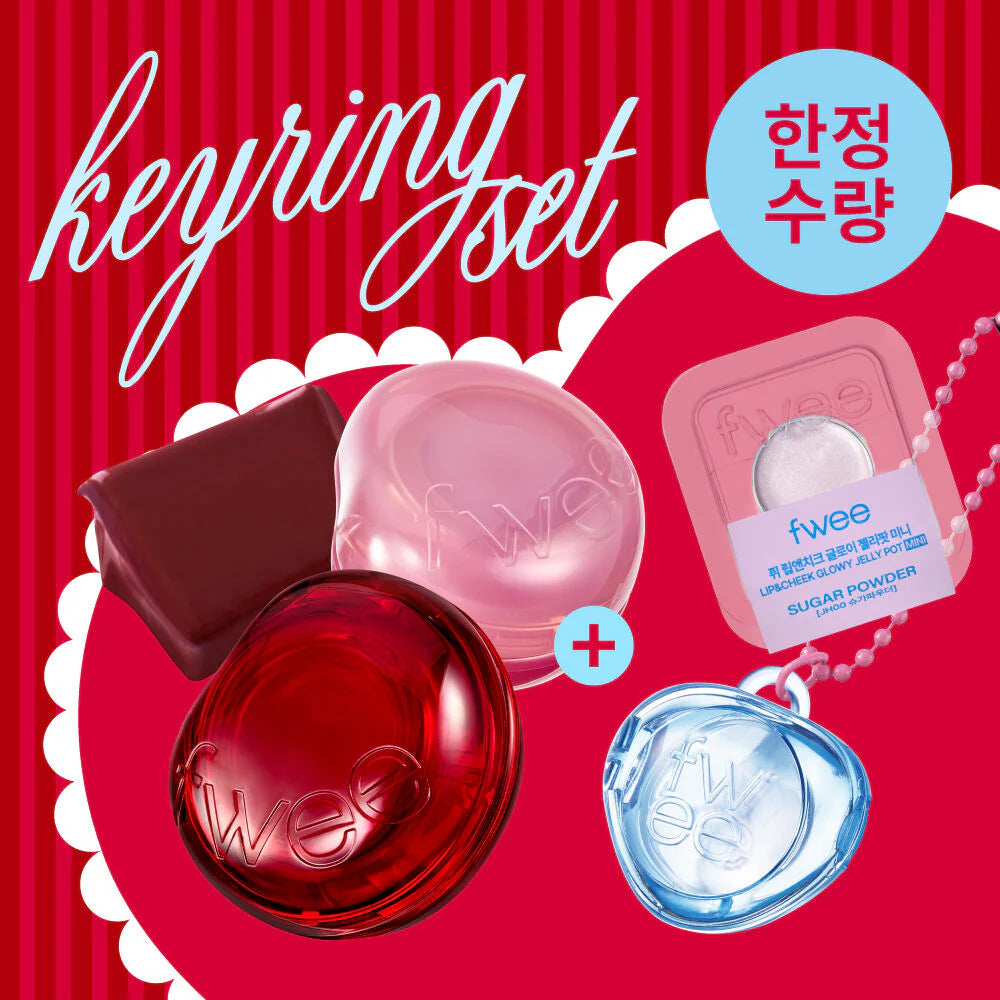 fwee Lip&Cheek Glowy Jelly Pot Keyring Set