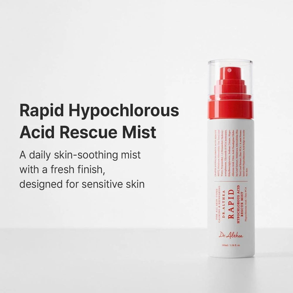 Dr. Althea Rapid Hypochlorous Acid Rescue Mist - daily skin-soothing mist for sensitive skin