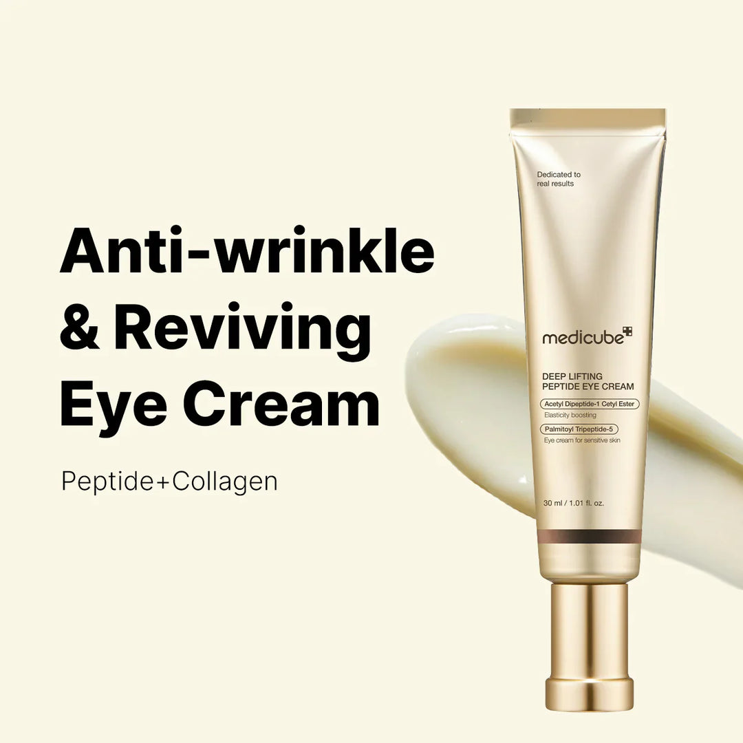 Crème contour des yeux aux peptides liftants en profondeur Medicube pour le visage