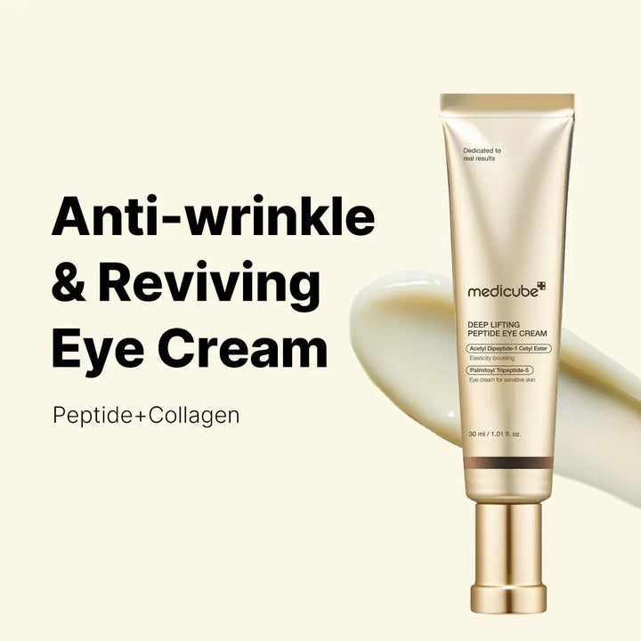 Crème contour des yeux aux peptides liftants en profondeur Medicube pour le visage