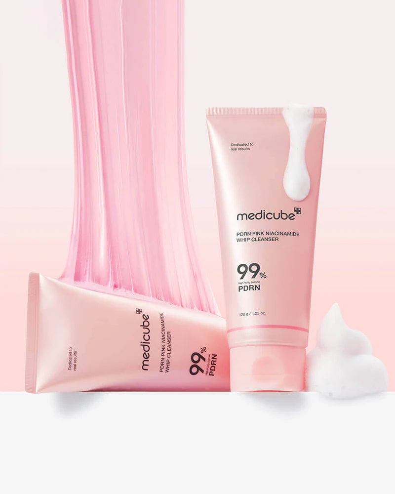 Medicube PDRN pink niacinamide whip cleanser