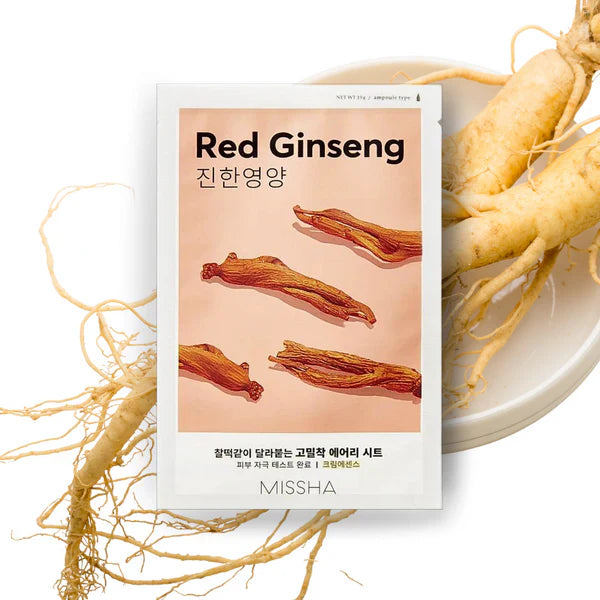 Masque en tissu Airy Fit de MISSHA [Ginseng rouge]