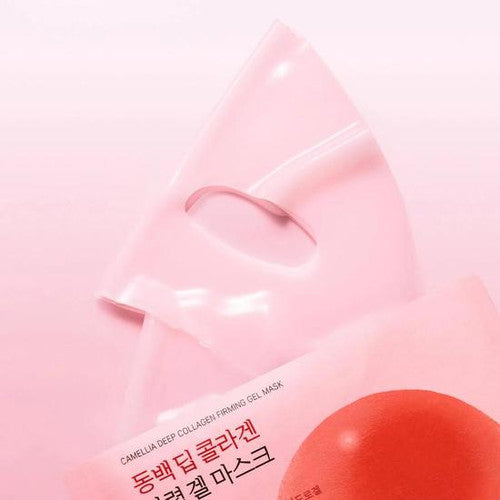 Masque gel raffermissant au collagène profond Camellia de Round Lab