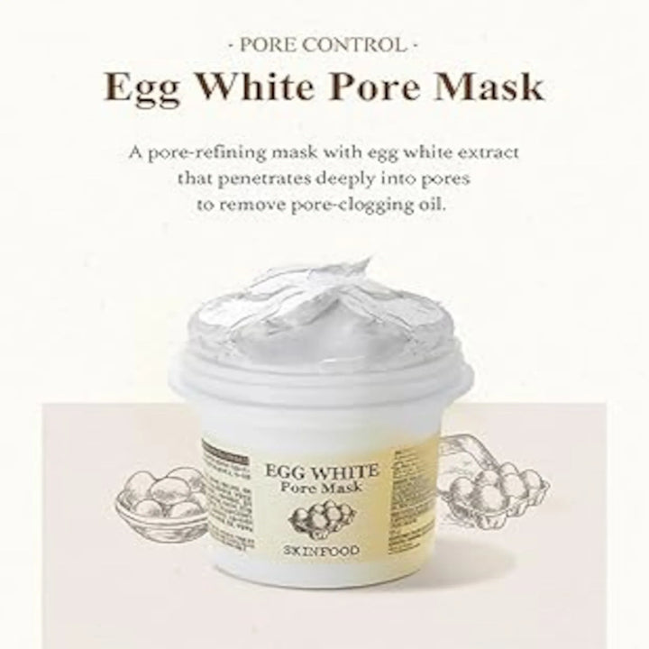 Masque de beauté des pores au blanc d'œuf Skinfood (120 g)