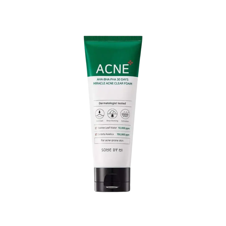 SOME BY MI AHA BHA PHA 30 Days Miracle Acne Clear Foam
