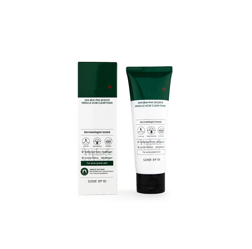 Some By Mi AHA BHA PHA 30 jours Miracle Acne Clear Foam