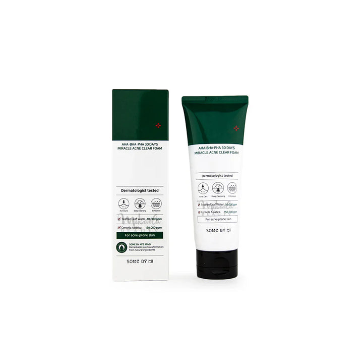 Some By Mi AHA BHA PHA 30 jours Miracle Acne Clear Foam