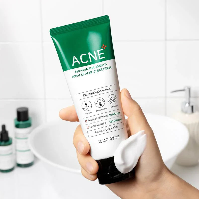 Some By Mi AHA BHA PHA 30 jours Miracle Acne Clear Foam