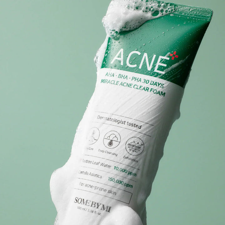 Some By Mi AHA BHA PHA 30 jours Miracle Acne Clear Foam